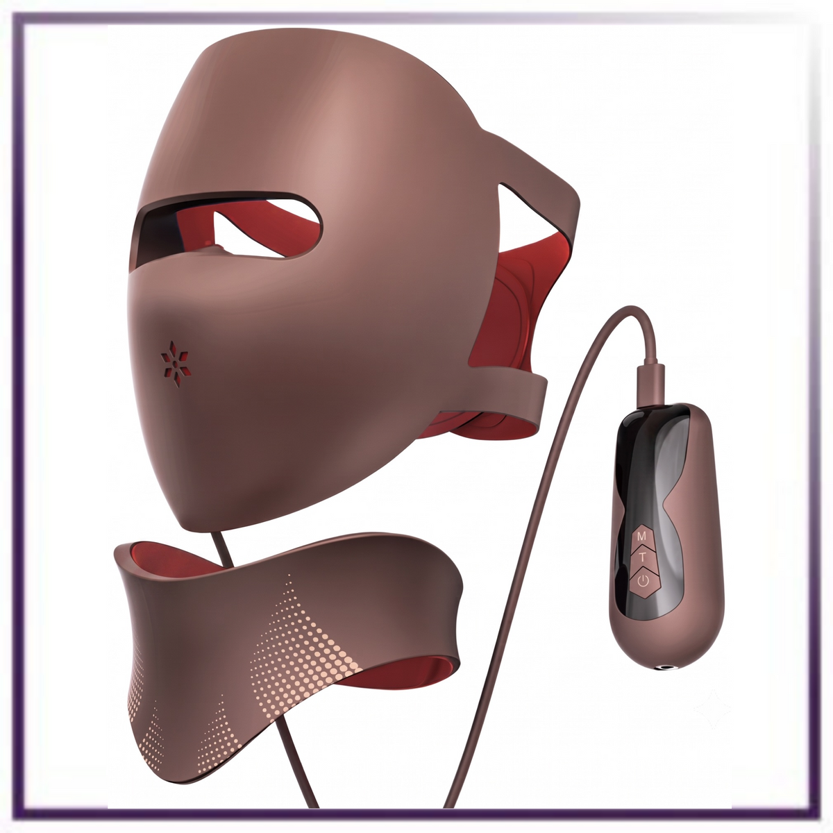 Masque LED visage + appareil cou – 4 modes de lumière